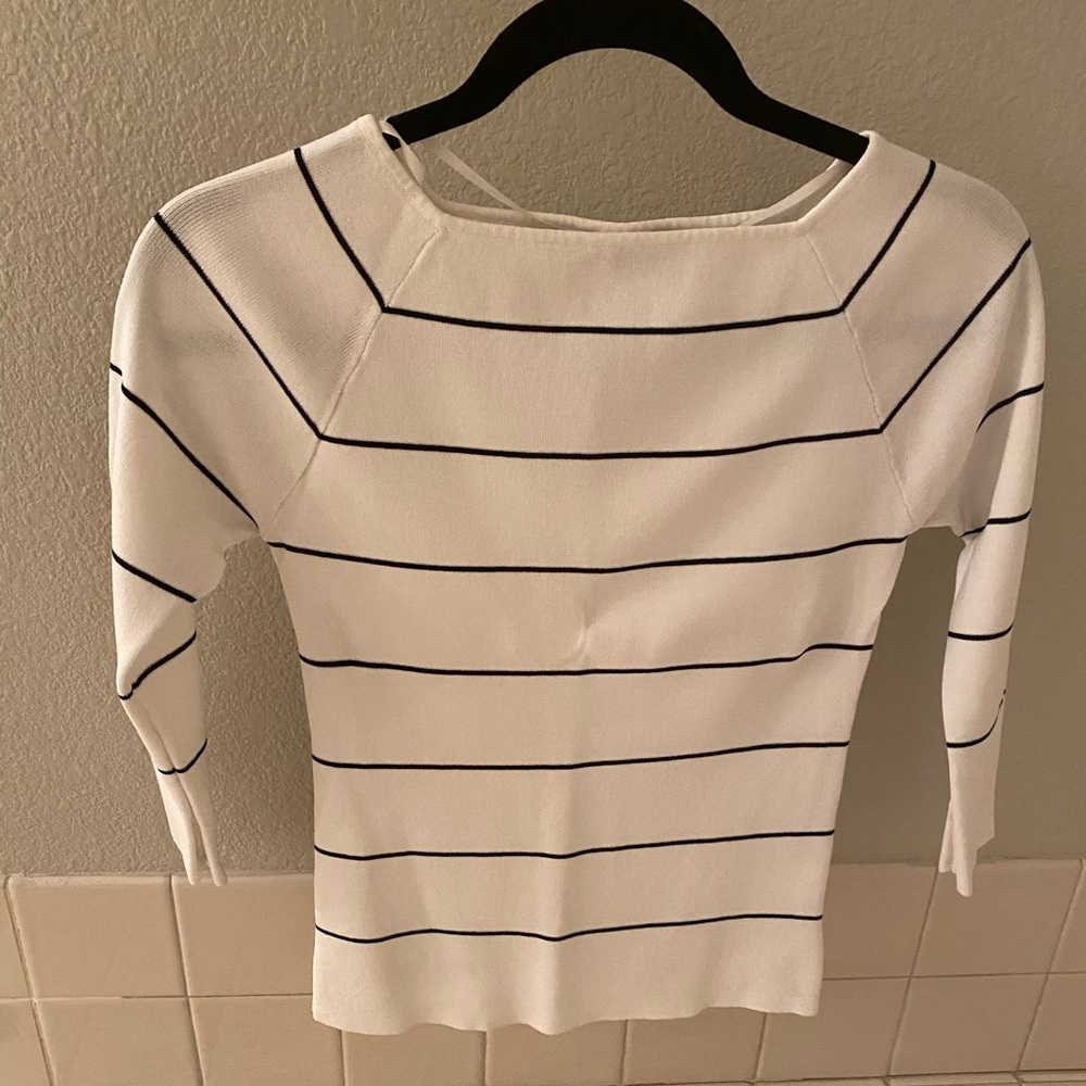 Stripe Top 3/4 Sleeves👛👛 Cyber Monday